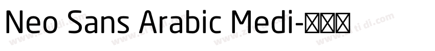 Neo Sans Arabic Medi字体转换